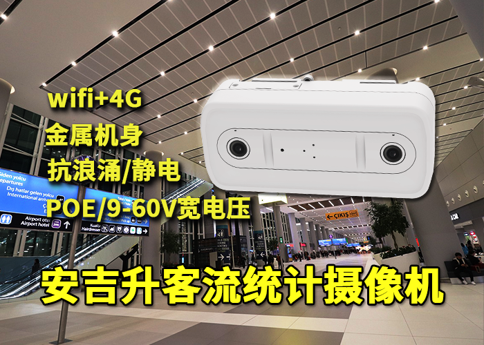 安吉升连锁店客流量检测摄像机怎么测门店走过的人流量？