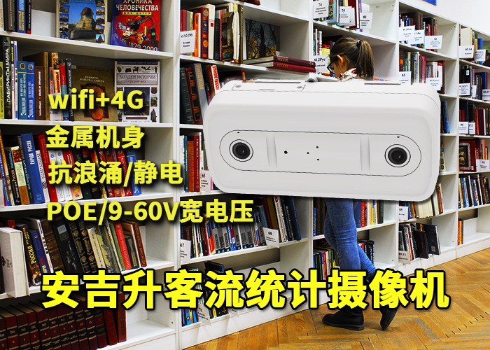 安吉升智能摄像机统计系统（图书馆人流量统计分析）